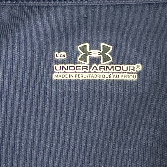 Navy Under Armour short sleeve polo size lg - Picture 2 of 4